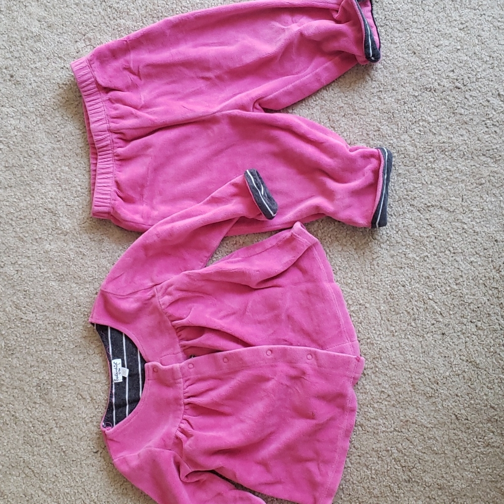 Terry cloth sweat suit